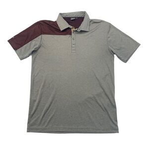 Ping Polo Shirt Mens L Large Gray Sensor Cool Short Sleeve Performance Golf